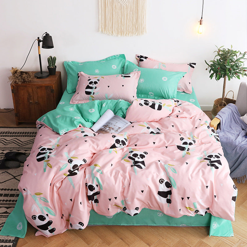 Four-piece bedding quilt cover and pillowcase