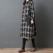 Women's fashion large cotton plaid skirt