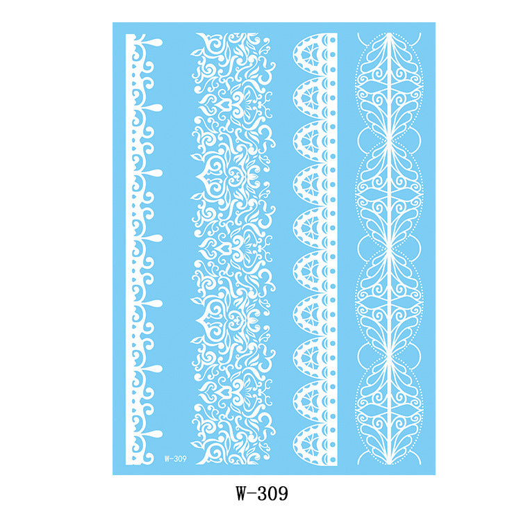 Lace tattoo stickers