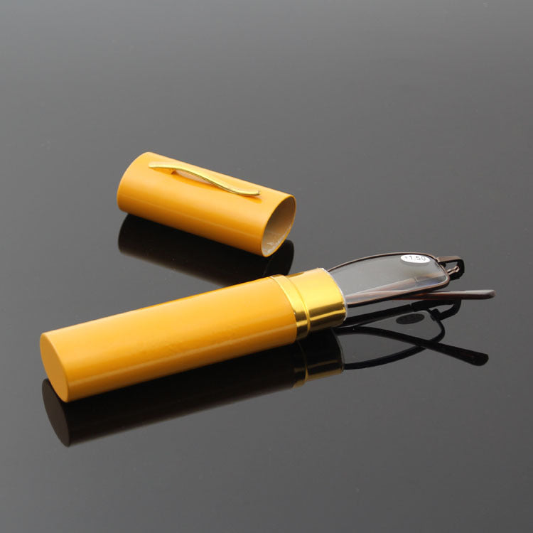 Aluminum Pen Holder Reading Glasses Metal Spring
