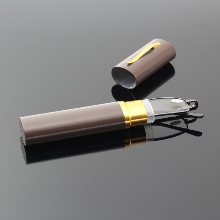 Aluminum Pen Holder Reading Glasses Metal Spring