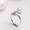 Pearl Ring women''s single opening adjustable ring