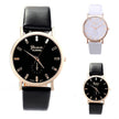 Calendered belt watch Black and white men and women watch Geneva Geneva watch