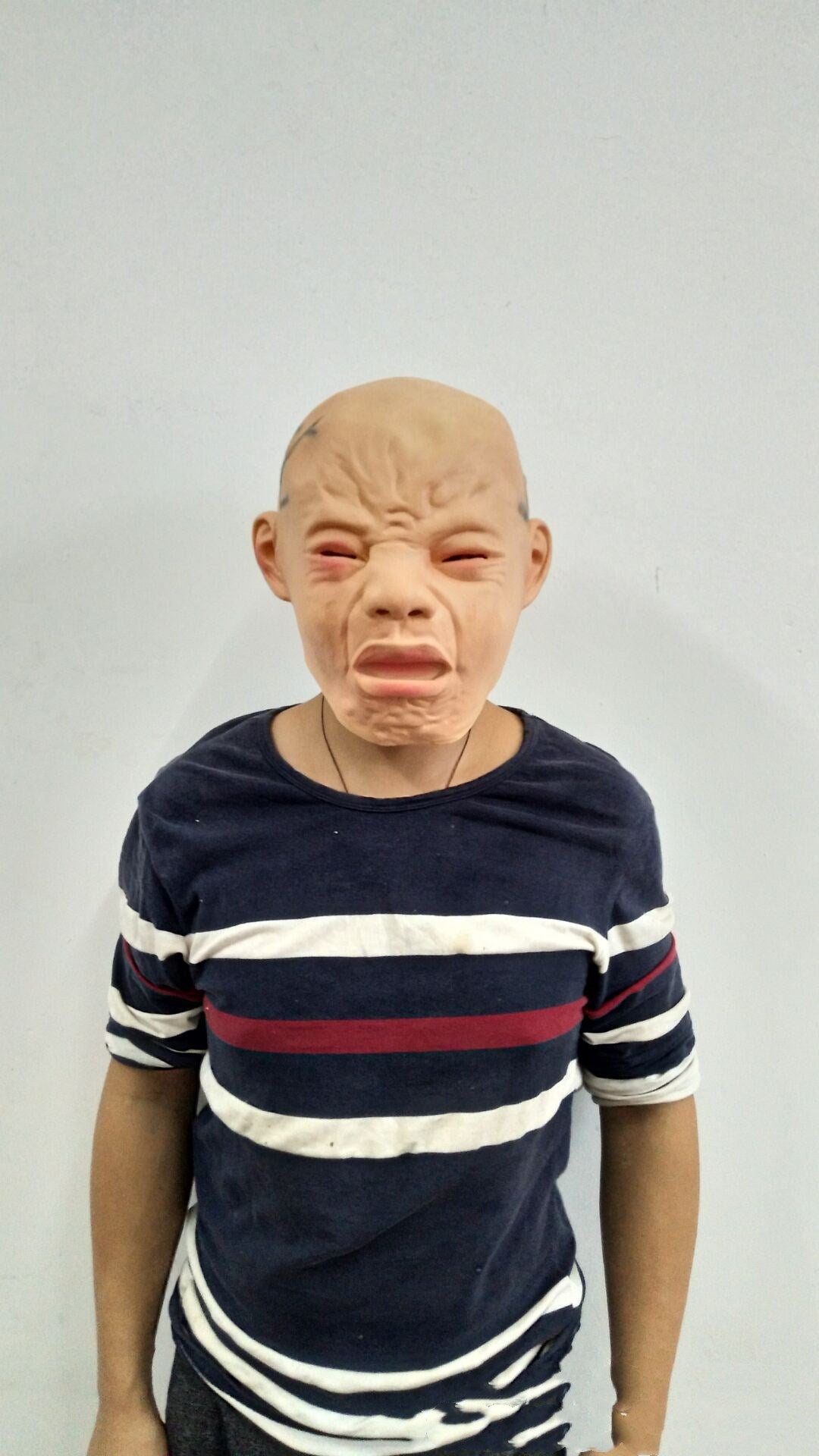 Crying face mask latex headgear