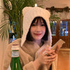 Bear Ear Protection Hat For Women In Autumn And Winter