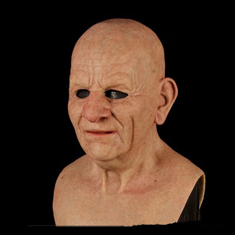 Old man mask white hair white beard headgear halloween Alpscommerce