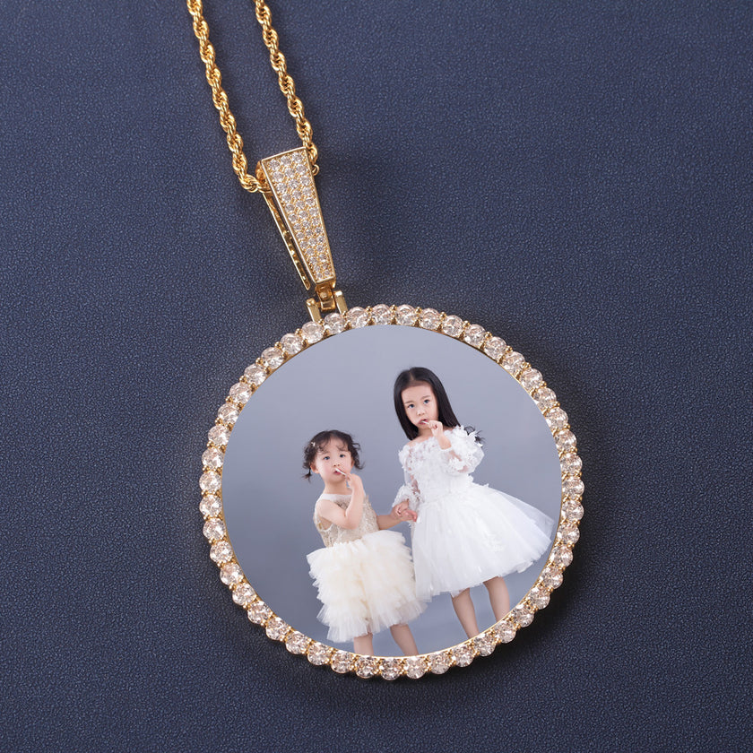 Women's DIY Commemorative Photo Necklace