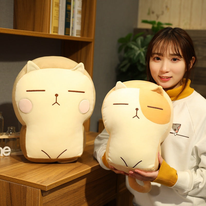Cartoon toast cat plush toy