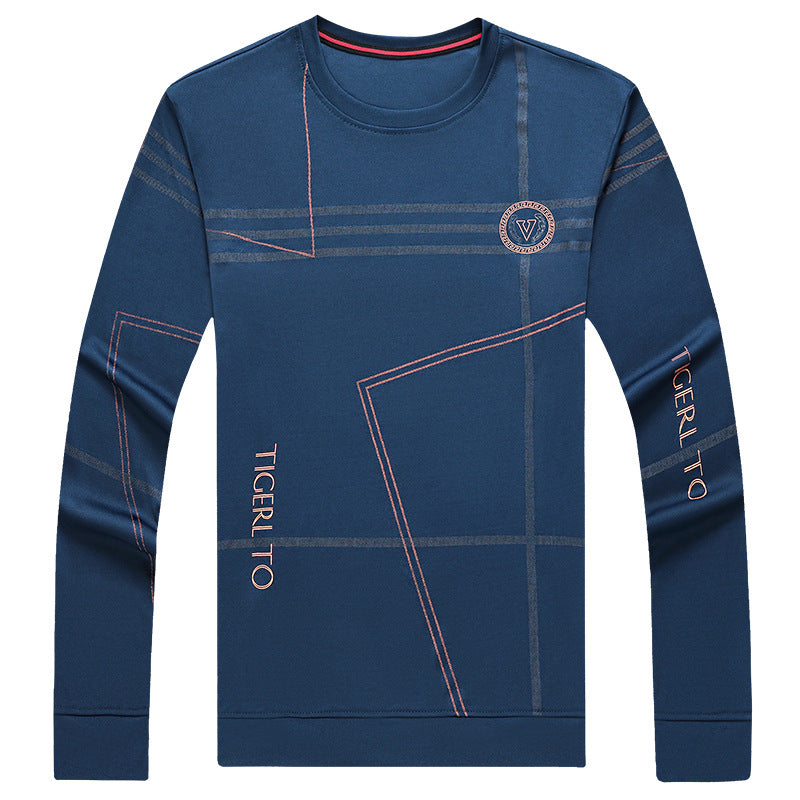 Men's Round Neck Long Sleeve T-Shirt