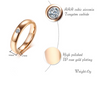 Rose Color Gold Tungsten Carbide Couple Ring For Men Women CZ Engagement Wedding Ring Valentine's Day Jewelry