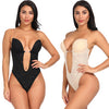 back transparent shoulder strap steel ring gathered chest corset body piece lace body shaping underwear