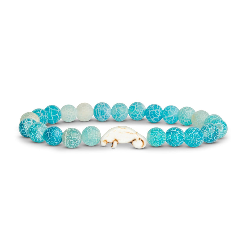 8mm Natural Stone Manatee Amazonite Bracelet