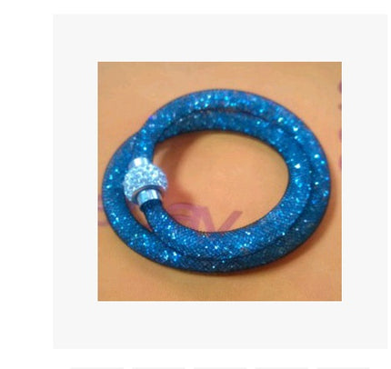 Mesh crystal bracelet