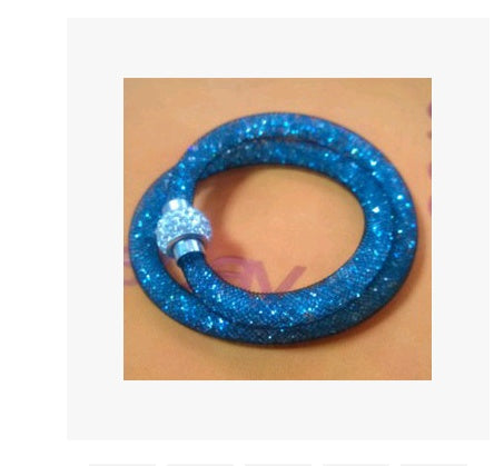 Mesh crystal bracelet