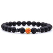 Weathered stone female energy yoga bracelet