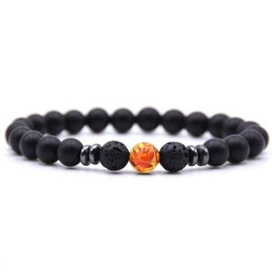 Weathered stone female energy yoga bracelet