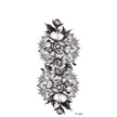 Plain Flower Tattoo Stickers New Waterproof Tattoo Stickers