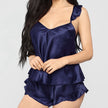 Silk Underwear Womens Sleepwear Nightwear Lace Pajama