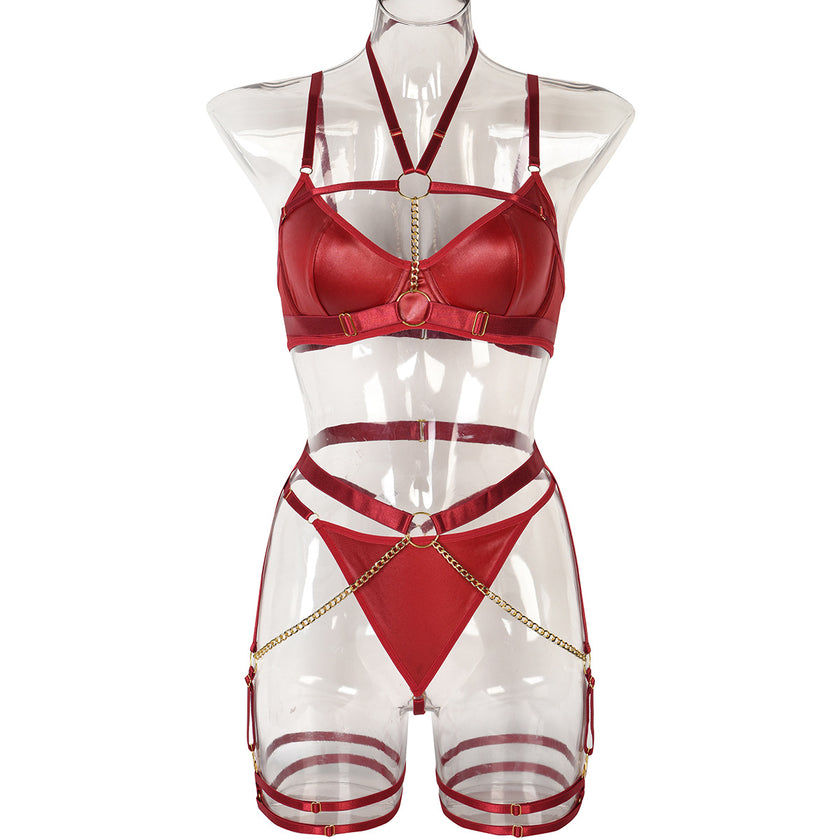 Comfortable Sexy Underwear Three Piece Set