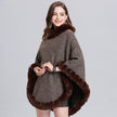 Knit sweater cloak shawl coat women