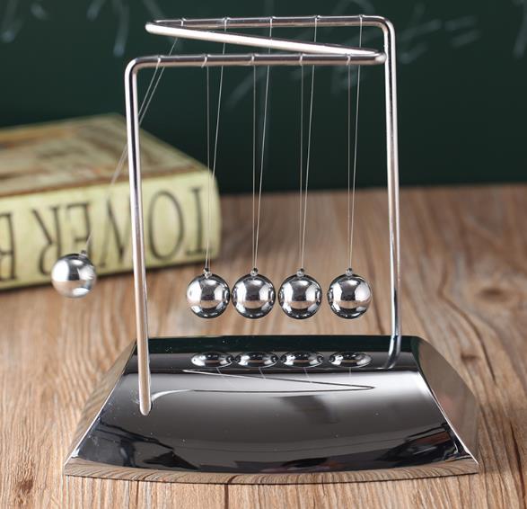 Newtons Cradle Steel Balance Ball Physics Science Pendulum Metal Craft Educational Toy