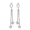 Diamond  High-grade Earrings Niche Personality Long Fringe