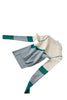 Contrasting Color Slim Slimming Half-high-necked Bottoming Coat And Wool Sweater Women