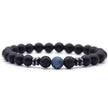 Weathered stone female energy yoga bracelet