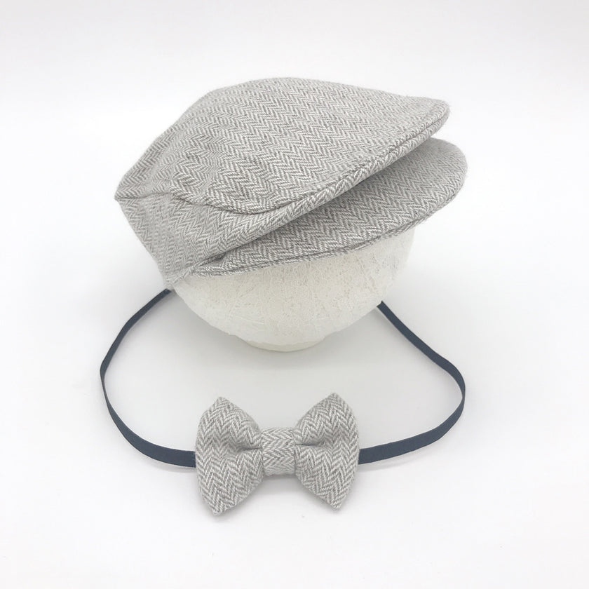 Gentleman Peaked Hat Bow Tie Baby Cartoon Taking Picture Hat Newborn Baby Child Photography Clothing Topper