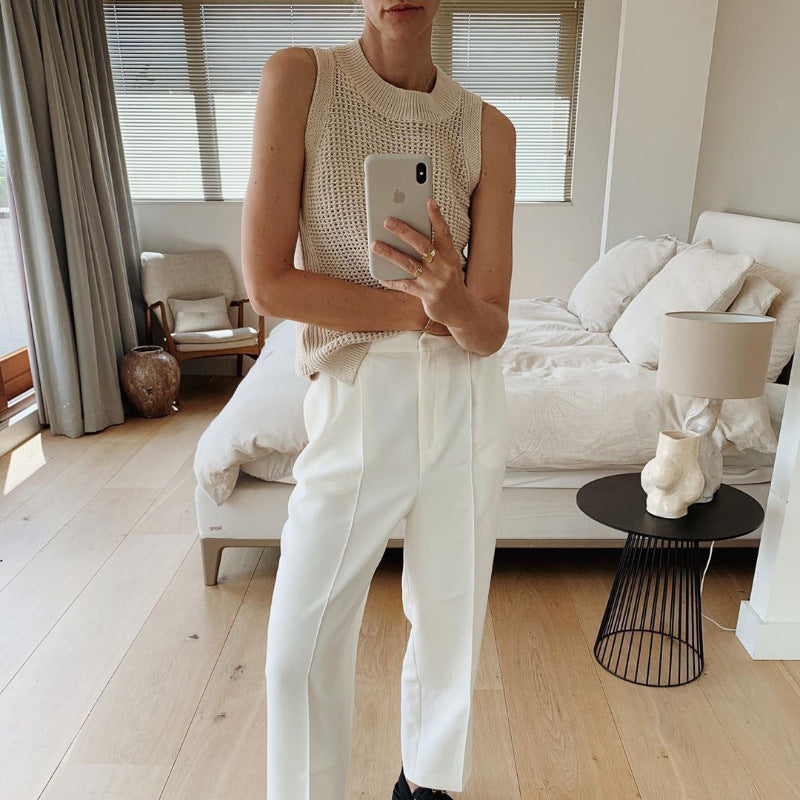 Crochet Sleeveless women tops