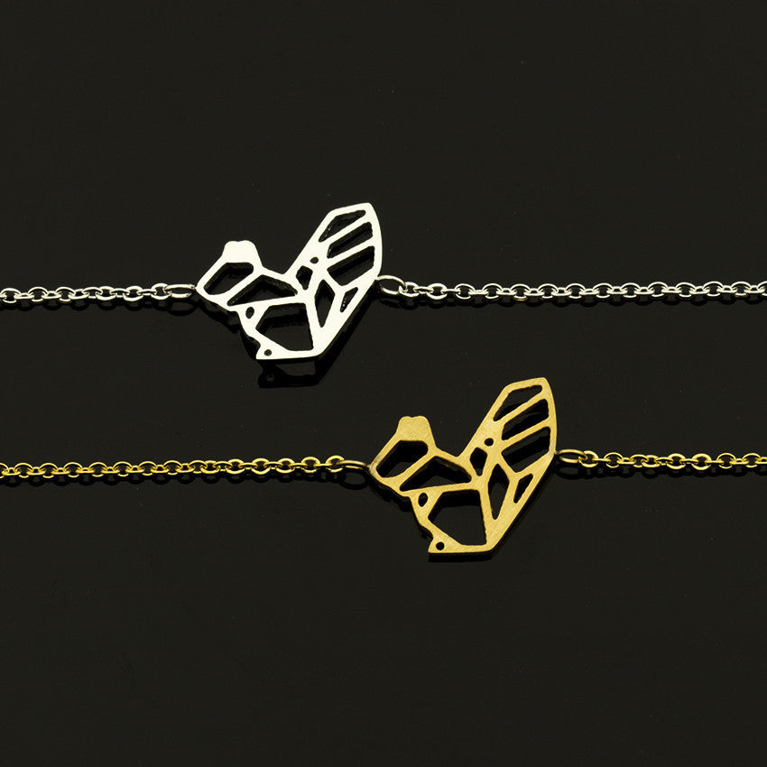 Gold squirrel woman jewelry origami squirrel Bracelet women's Bracelet