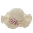 Women's Wavy Edge Big Brim Straw Hat Korean Travel