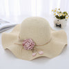 Women's Wavy Edge Big Brim Straw Hat Korean Travel
