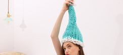 Christmas hat with pompom