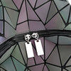 Luminous Makeup Bag Lattice Design Geometric Bag