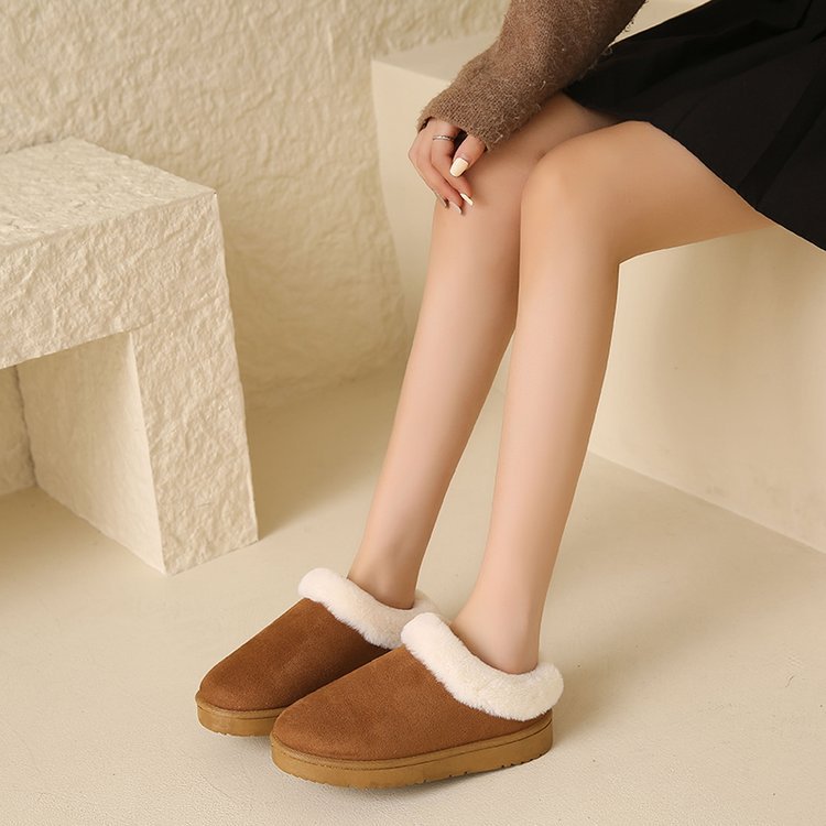Women Winter Round Head Leisure Slip-onPlus Size Cotton Shoes