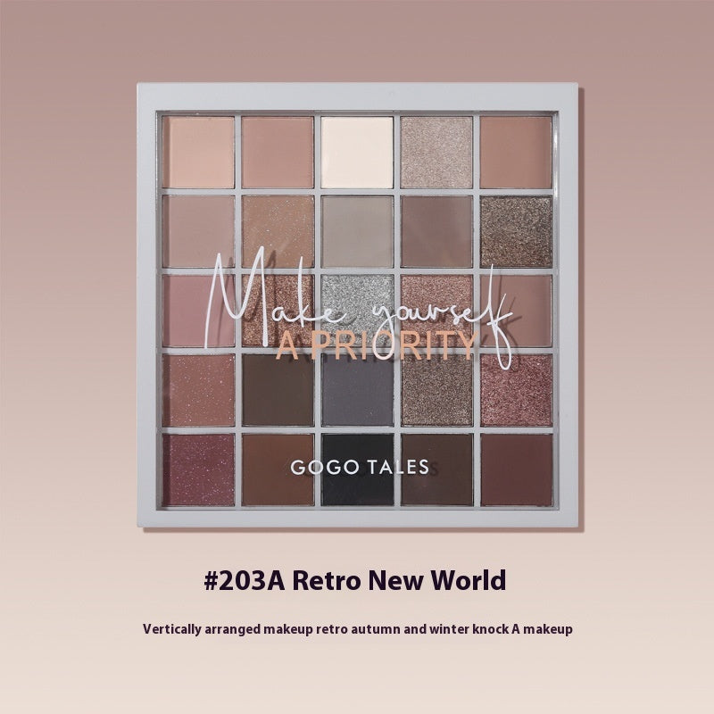 Pearlescent Matte Synthetic Multi-Color Eyeshadow Palette