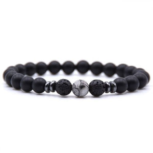 Weathered stone female energy yoga bracelet