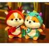 Creative Squirrel Doll Cute Mutable Dinosaur Plush Toy Children's Doll Birthday Gift Doll