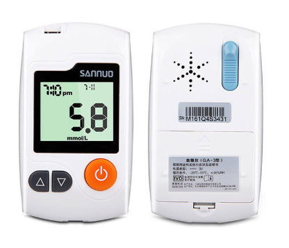 SINOCARE GA-3 Type Plastic Material Blood Glucose Meter With Blood-collection Pen