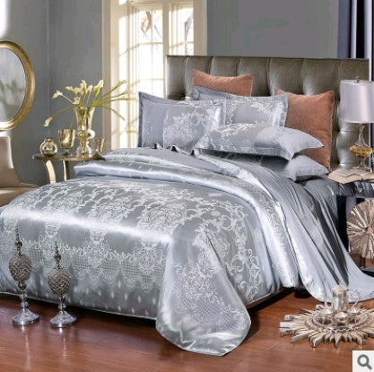 Luxury Bedding Satin Jacquard Modal Cotton Tencel Set