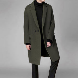 Men's trendy woolen coat