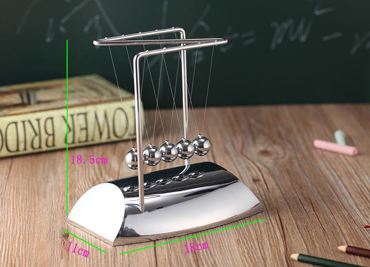 Newtons Cradle Steel Balance Ball Physics Science Pendulum Metal Craft Educational Toy