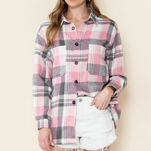 Plaid Long Sleeve Shirt New Fashion Loose Women's Shirt
