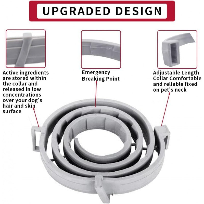 Waterproof Adjustable Insect Repellent Collar Flea Tick Removal