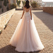 wedding party Lace Dress Sleeveless Deep V-neck Wedding Dress Embroidery