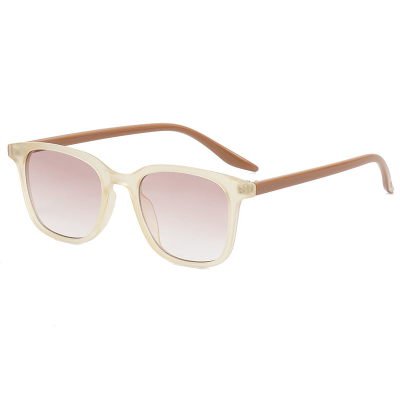 Retro Style Light-colored Sunglasses For Women