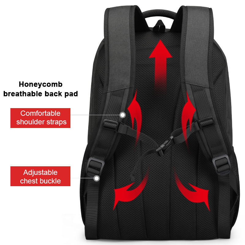 Large capacity travel backpack computer bag