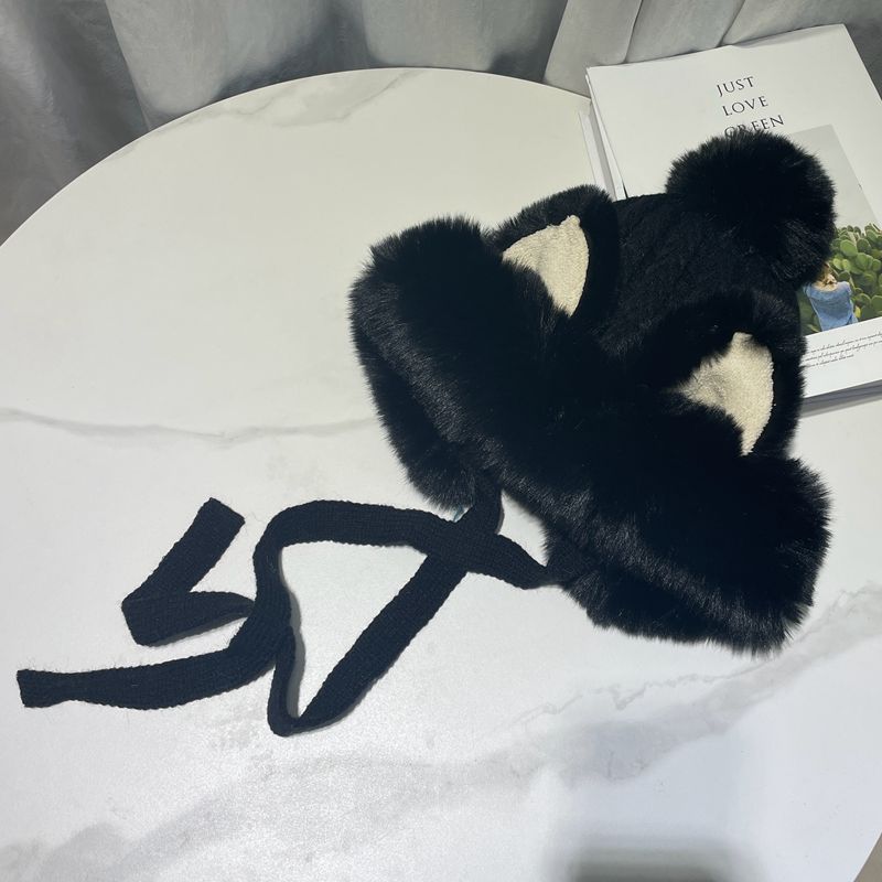 Fashion Thickened Plush Woolen Hat Women