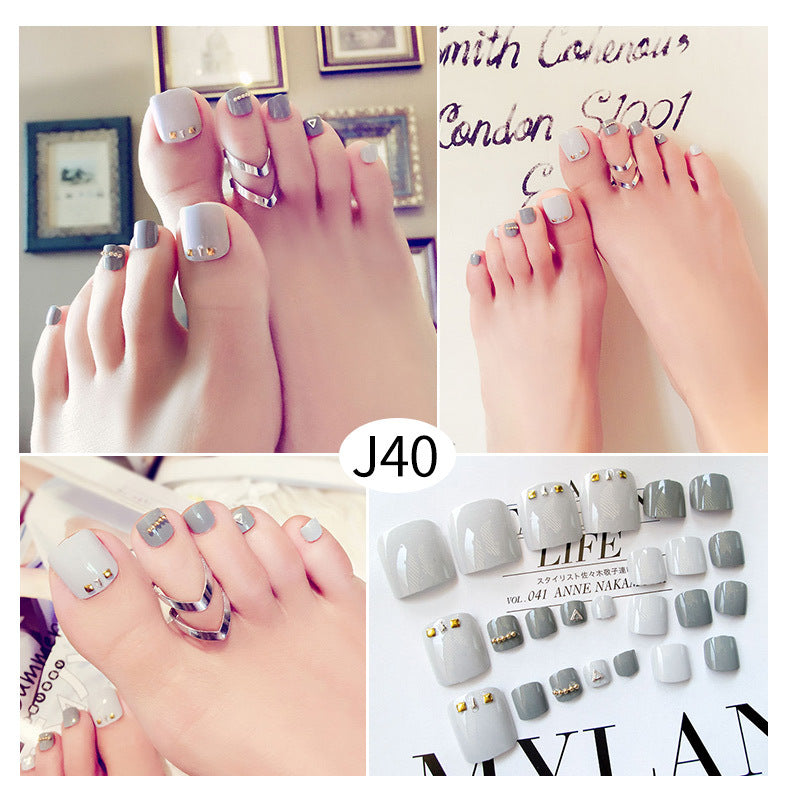 Toenail Piece Wearable Fake Piece Nail Net Celebrity Girl